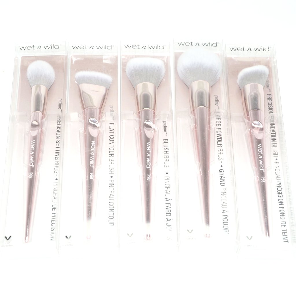 Wet n Wild ProLine Makeup Brush set foundation, blush, contour, powder, setting