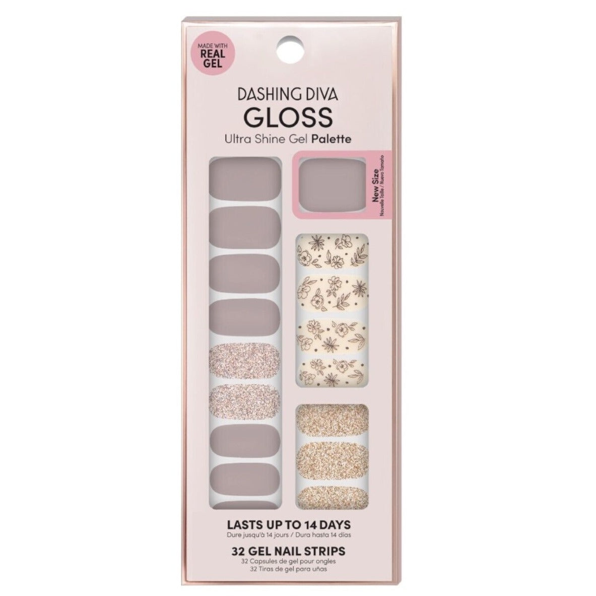 Dashing Diva Gloss 32 Gel Nail Strips GS45 Lavender Dreams
