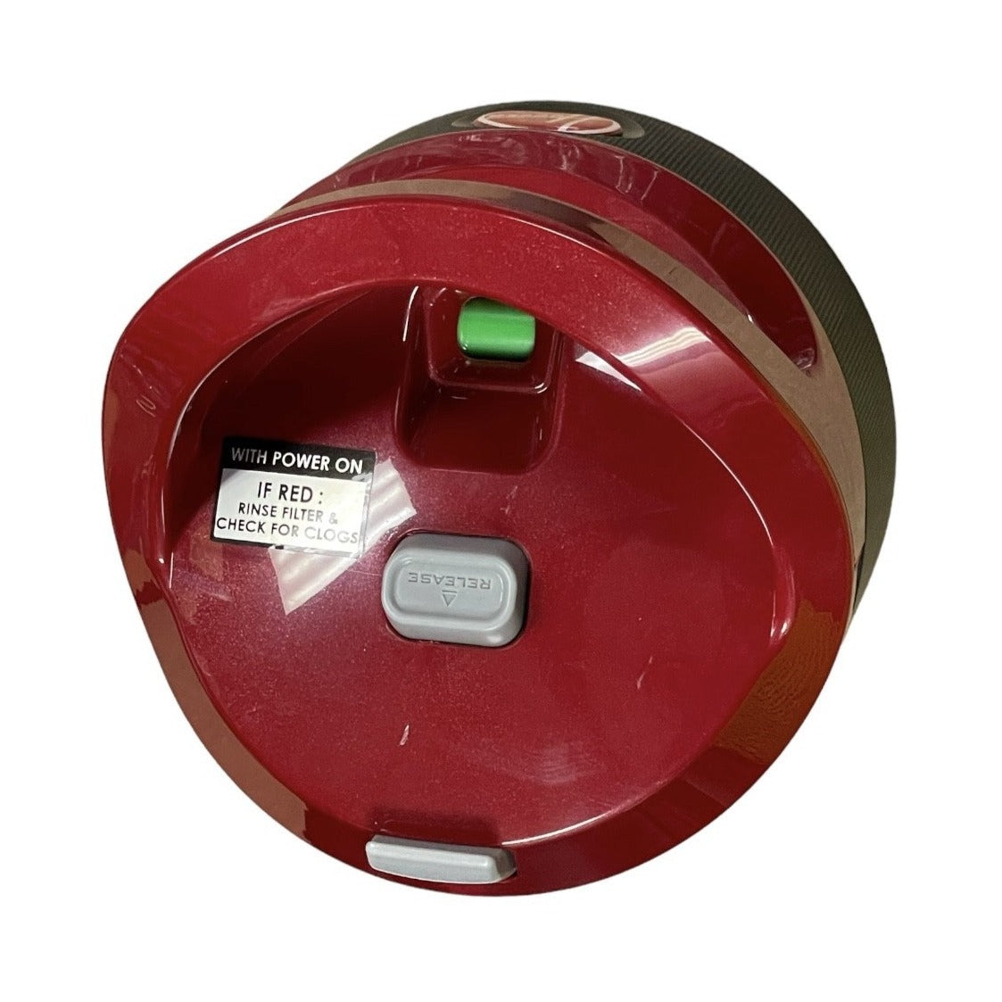 Dirt Cup Lid For Hoover Vacuum WindTunnel Max Capacity XL UH71100, Genuine Replacement Part, Black Red