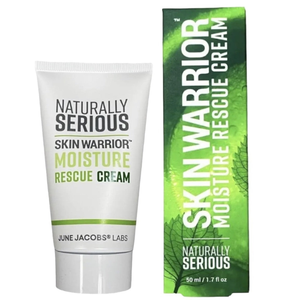 Naturally Serious Skin Warrior Face Moisture Rescue Cream Facial Moisturizer, 1.7OZ For Day And Night Use