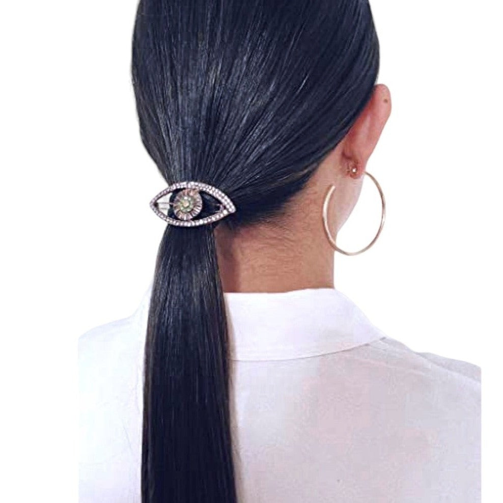 Overstock Hair Accessories - Kristin Ess The Evil Eye Hair Clip Barrette, Gold - Lot Of 12