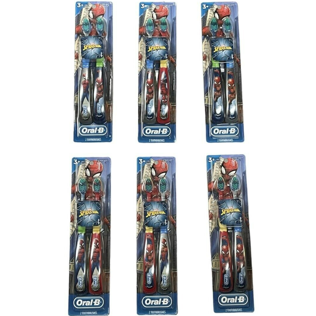 Oral-B Marvel Spiderman Kids Toothbrush Extra Soft Twin pack wholesale lot overstock liquidations personal care kids