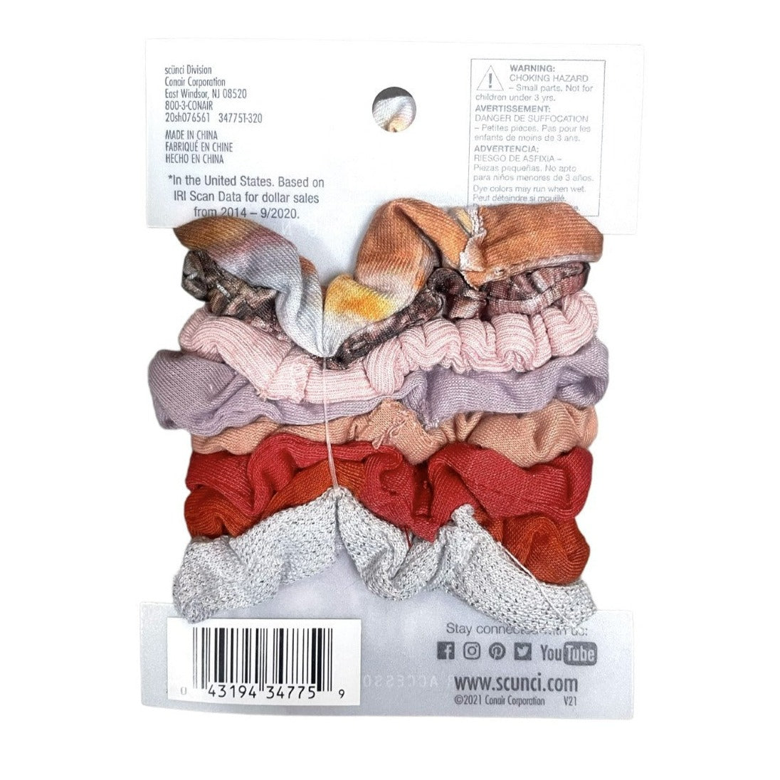 Scunci Trend Collection Small Scrunchies 8pc LIQUIDATIONS, OVERSTOCK, WHOLESALE, SURPLUS, CLOSEOUT, SALE, DEAL, BARGAIN