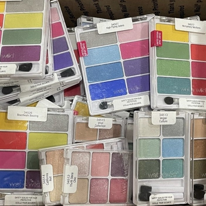 Shelf Pull Makeup - Wet N Wild Coloricon Eyeshadow Palette, Assorted - 50 Units cosmetics liquidations wholesale surplus overstock