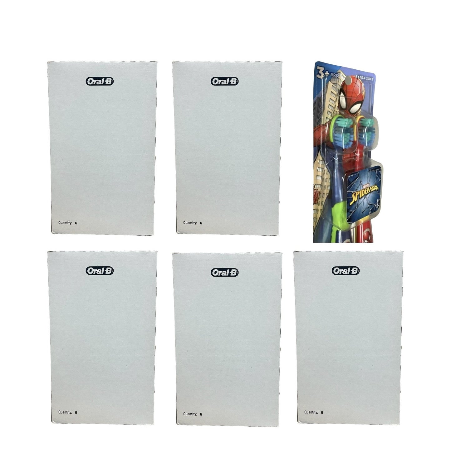 Oral-B Marvel Spiderman Kids Toothbrush Extra Soft Twin pack wholesale lot overstock liquidations personal care kids