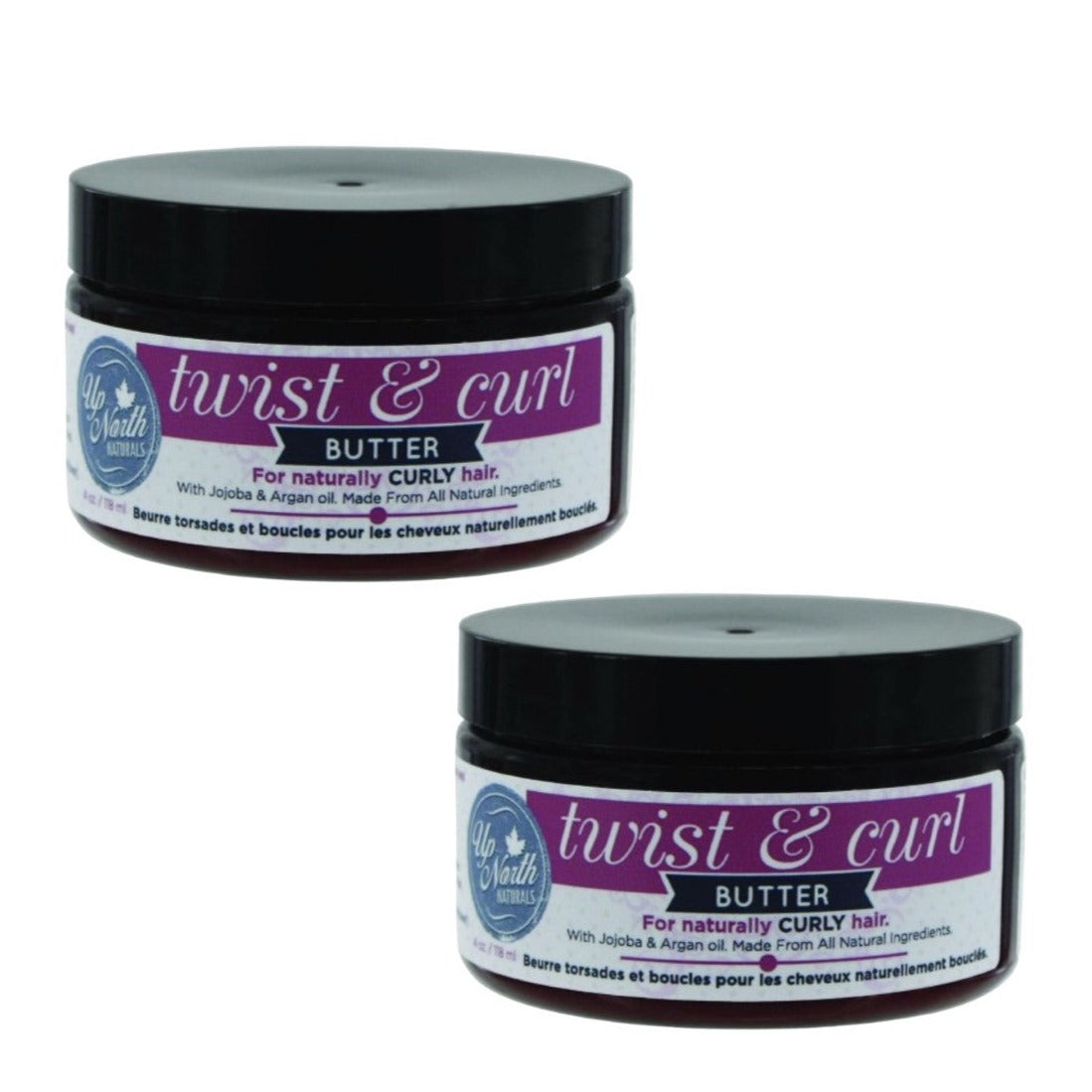 Up North Naturals Twist & Curl Butter With Jojoba & Argan Oil, 4 Oz