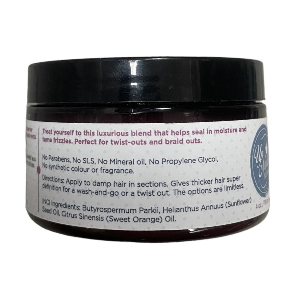 Up North Naturals Twist & Curl Butter With Jojoba & Argan Oil, 4 Oz