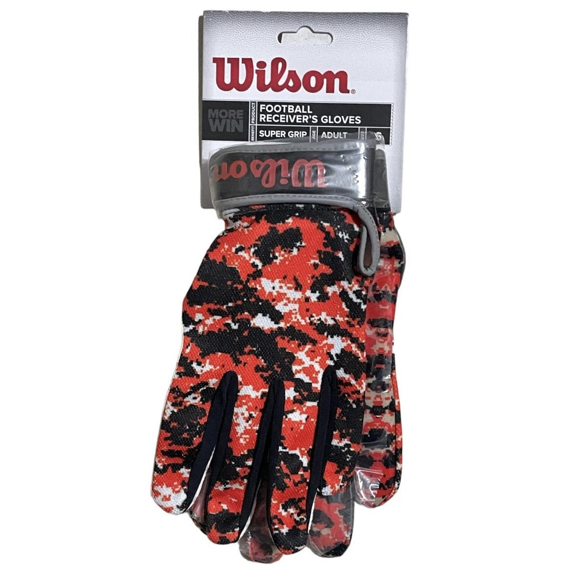 Wilson Football Receiver's Gloves, Super Grip Size Adult Small