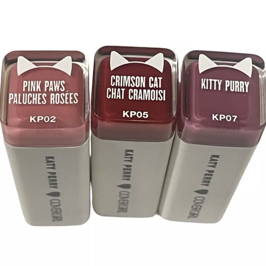 Overstock Makeup COVERGIRL Katy Kat MATTE Lipstick KP02 Pink Paws, KP05 Crimson Cat & KP07 Kitty Purry - 60 PCs LOT cosmetics liquidations wholesale flea market inventory boutique