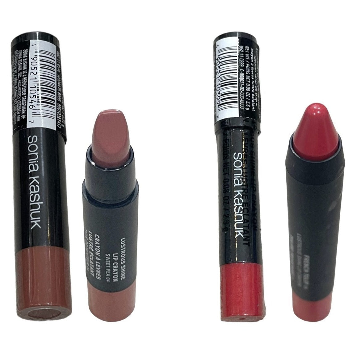Overstock Makeup Sonia Kashuk Lustrous Shine Lip Crayon, Sweet Pea 04, French Tulip 06, 0.08 Oz (50 Pcs) cosmetics liquidations surplus inventory flea market, boutique health & beauty HBA