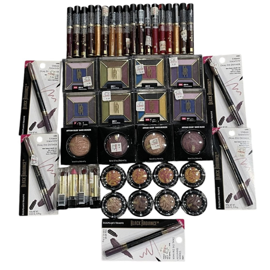 Shelf Pull Makeup - Black Radiance Assorted Products - 48 PCs Lot cosmetics liquidation wholesale inventory flea market vendors boutique products