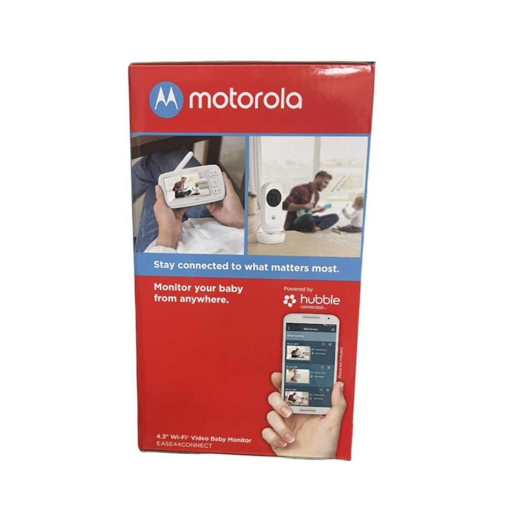 Motorola 4.3 Inch Wi-Fi Video Baby Monitor Alexa, Google Assistant EASE44CONNECT