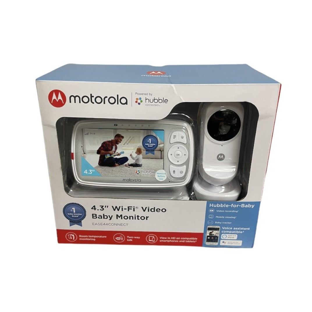 Motorola 4.3 Inch Wi-Fi Video Baby Monitor Alexa, Google Assistant EASE44CONNECT
