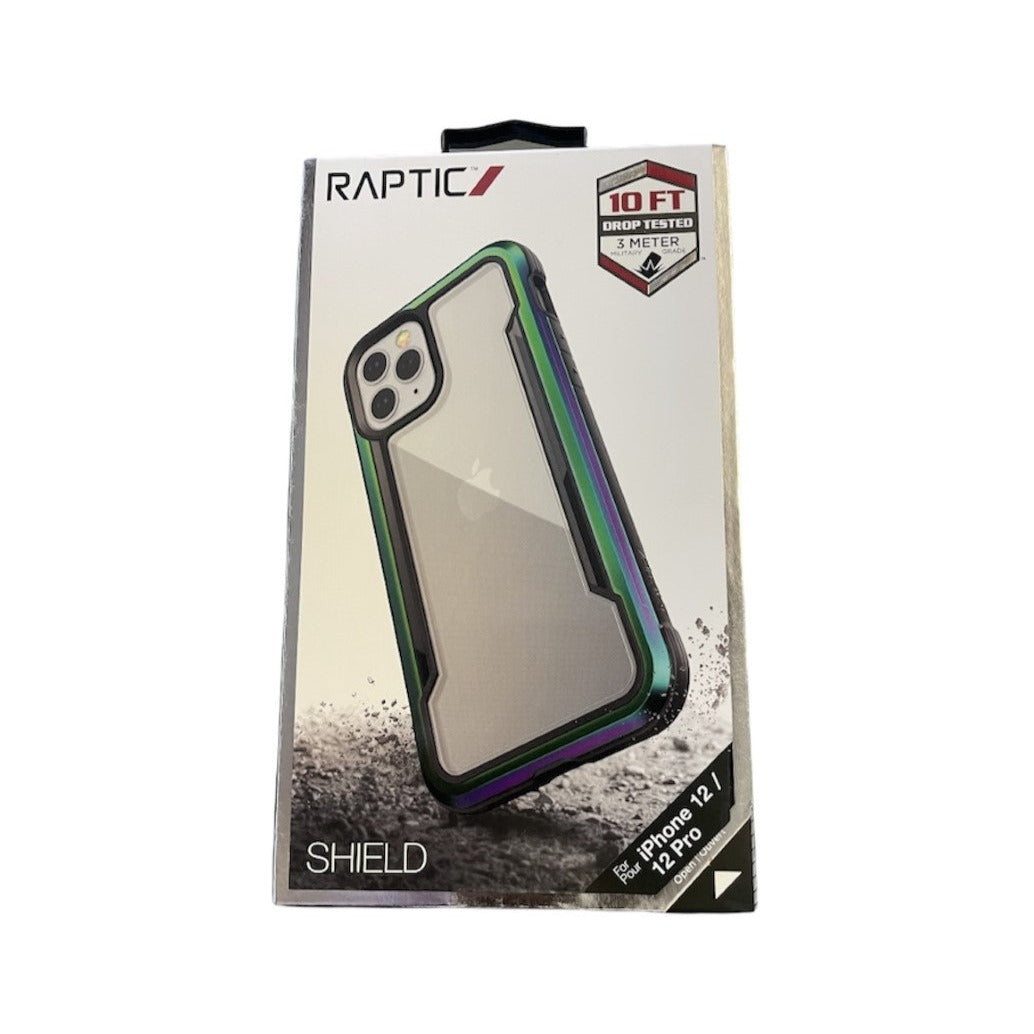 Raptic Shield Case For iPhone 12 12 Pro, Shock Absorbing, Iridescent