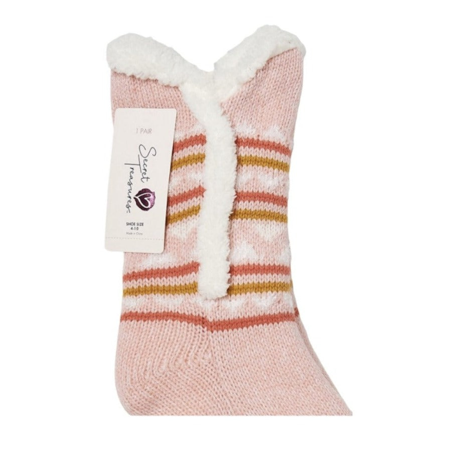 Secret Treasures Fox Colossal Cozy Slipper Socks, Shoe Size 4-10