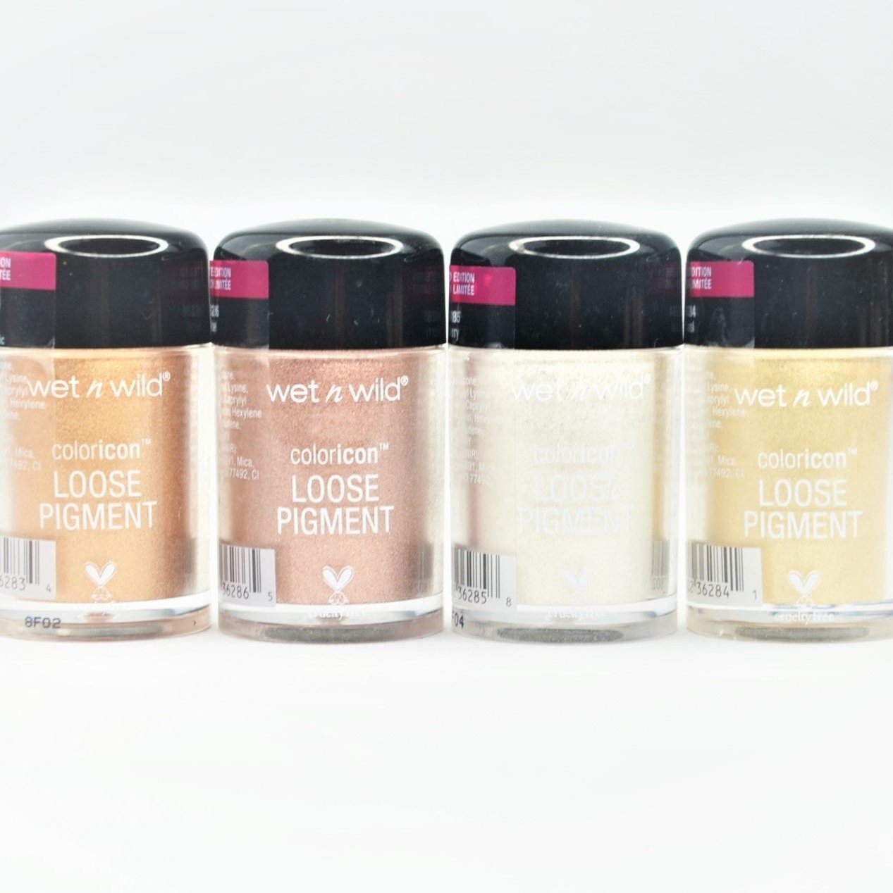Shelf Pull Makeup - Wet N Wild Coloricon Loose Pigment Eyeshadow - 60 PCs Lot cosmetics liquidation overstock wholesale inventory for boutiques flea market ecommerce ebay amazon
