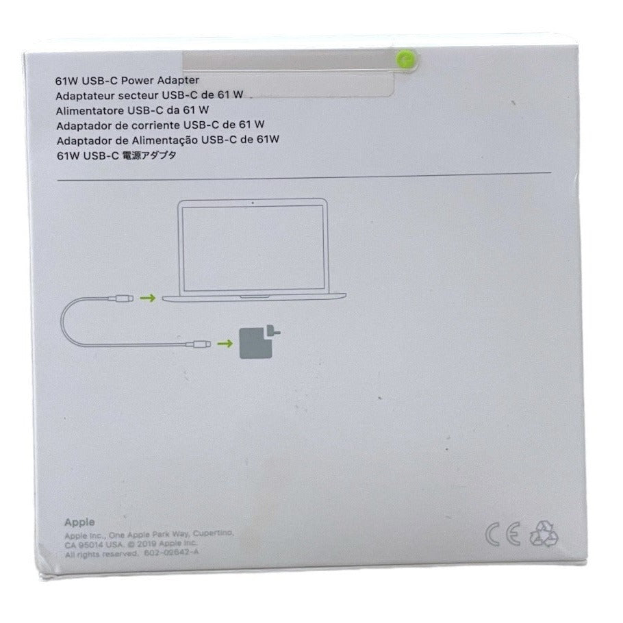 Apple MRW22LL/A USB-C 61W Power Adapter, Model A1947 1