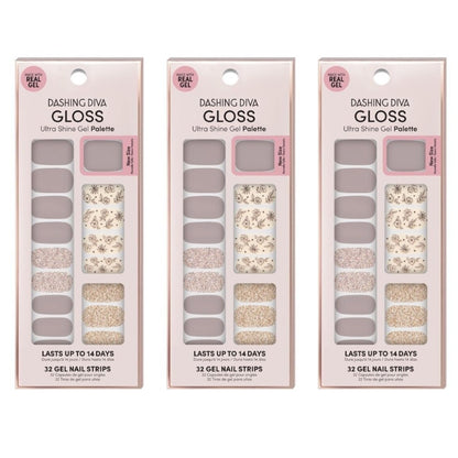 Dashing Diva Gloss 32 Gel Nail Strips GS45 Lavender Dreams
