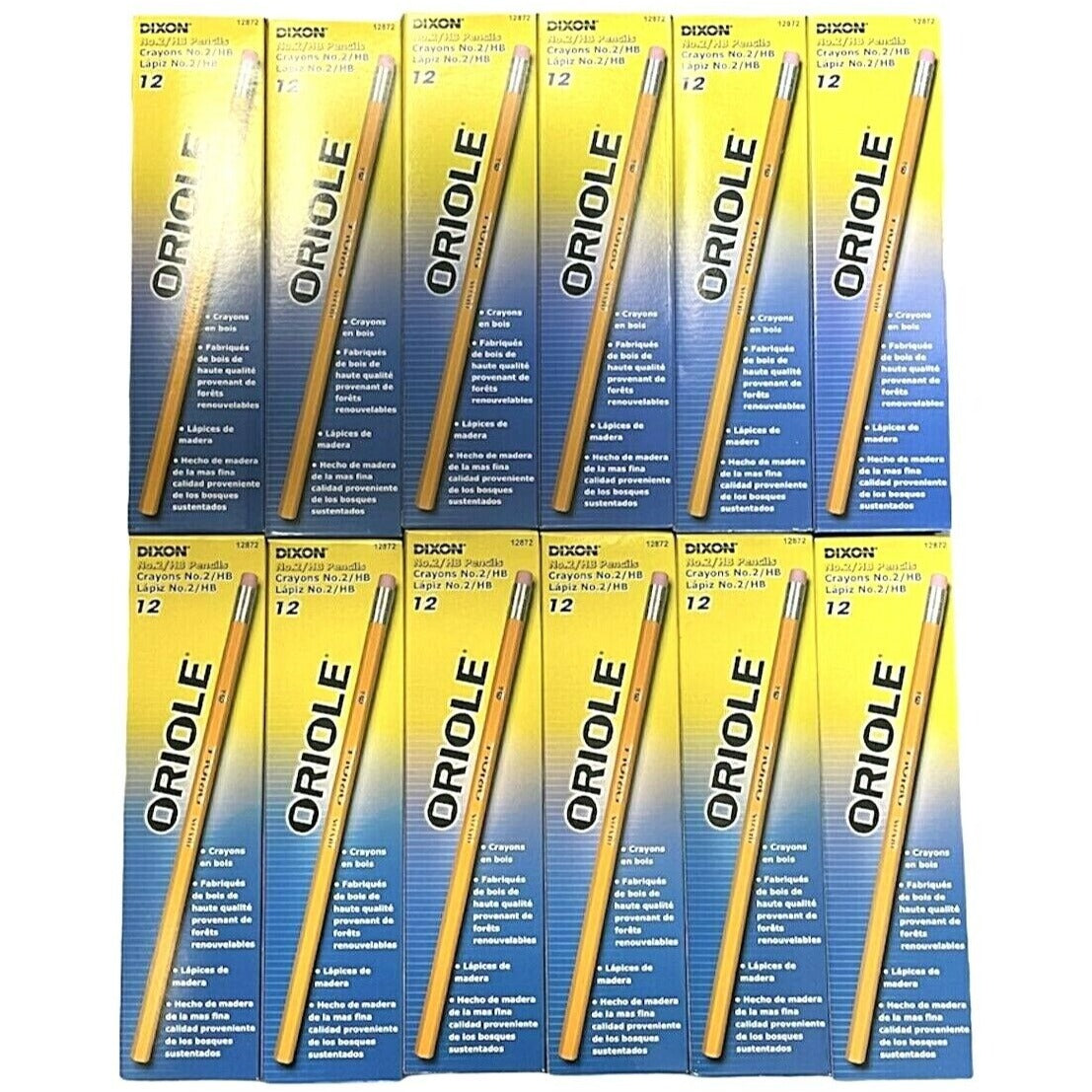 Dixon Oriole #2 HB Soft Wood Pencils - 144 Pencils Total back to school, school supplies, office supplies