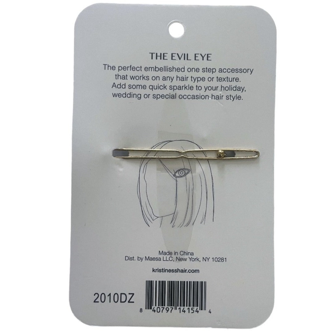 Overstock Hair Accessories - Kristin Ess The Evil Eye Hair Clip Barrette, Gold - Lot Of 12