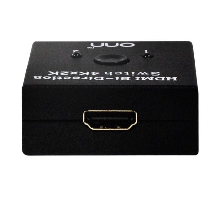 ONN HDMI Switch Bi-Directional 2x1, 1x2, Supports 3D & 4K, 1080P - ONB17AV009E