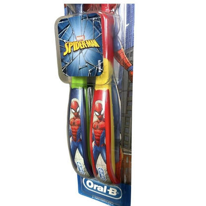  Oral-B Marvel Spiderman Kids Toothbrush Extra Soft Twin pack