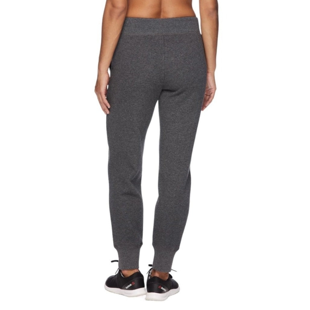 Reebok Cuffed Training Everyday Jogger Women's Athleisure Fleece Pant, Size XL, Charcoal Gray
