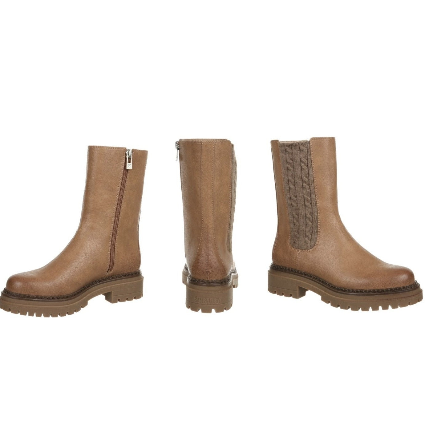 Sam & Libby Women's Scarlett Sweater Boots, Cuoio Brown, Size 8.5