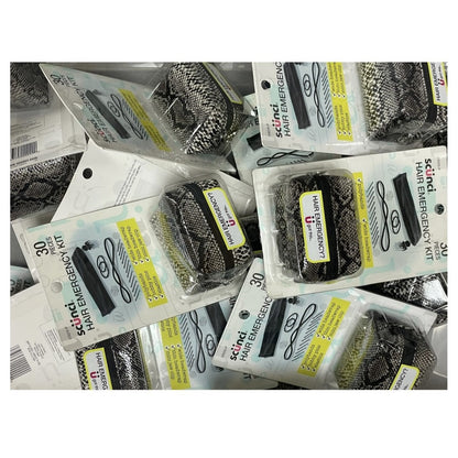 Scunci Hair Emergency Kit 30 Pcs Polybands Bobby Pins Elastics & More overstock, surplus inventory, liquidations, wholesale lot