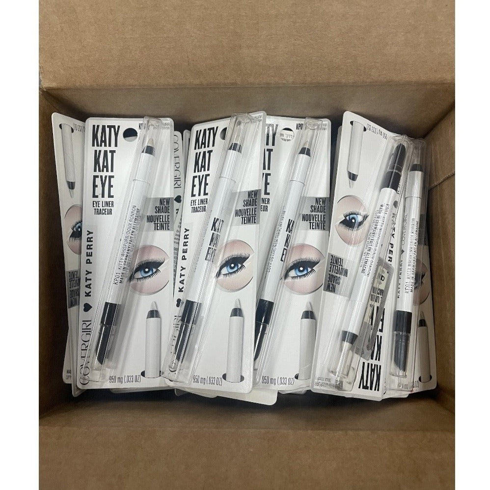Shelf Pull Makeup - Covergirl Katy Kat Eye Eyeliner, KP01 Kitty WhisPurr - 35 Units Cosmetics liquidation HBA overstock wholesale