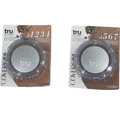 Shelf Pull Makeup - Covergirl Tru Blend Mineral Pressed Powder Translucent Tawny & Translucent Sabre - 25 Units cosmetics liquidations surplus wholesale closeout