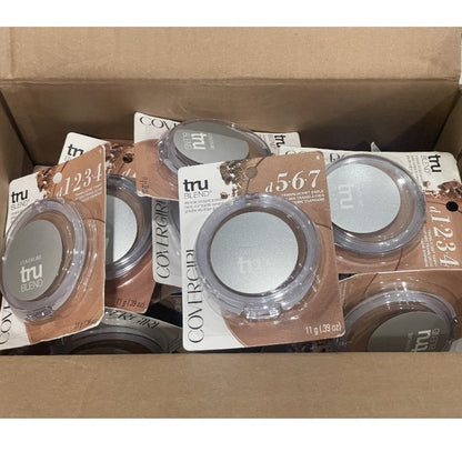 Shelf Pull Makeup - Covergirl Tru Blend Mineral Pressed Powder Translucent Tawny & Translucent Sabre - 25 Units cosmetics liquidations surplus wholesale closeout