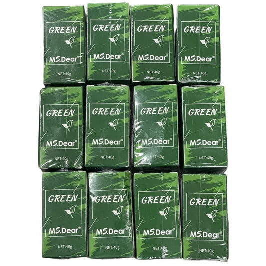 Shelf Pull Makeup -HailiCare 40g Green Tea Face Mask,Daub Type Oil Control Cleanser Moisturizer Acne Blackhead Remover  - 12 Units HBA health and beauty liquidations cosmetics overstock surplus