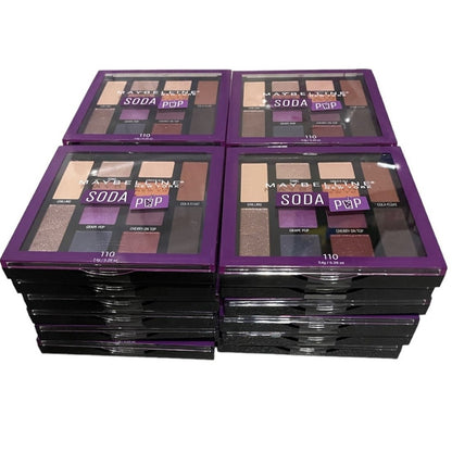 Shelf Pull Makeup - Maybelline New York Soda Pop Eye Shadow 12 Color  Pallet, 12 Colors - 24 Units cosmetics liquidation wholesale overstock