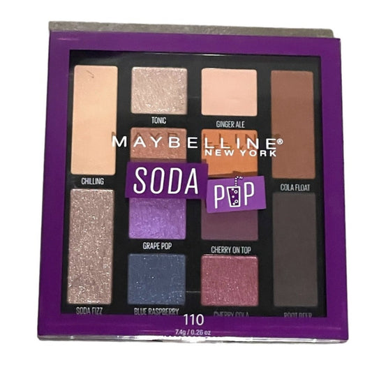 Shelf Pull Makeup - Maybelline New York Soda Pop Eye Shadow 12 Color  Pallet, 12 Colors - 24 Units cosmetics liquidation wholesale overstock