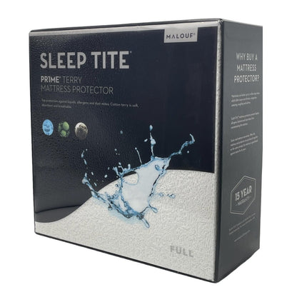 Sleep Tite Prime Smooth Mattress Protector, Full Size, 75"L x 54"W, 100% Liquid Proof