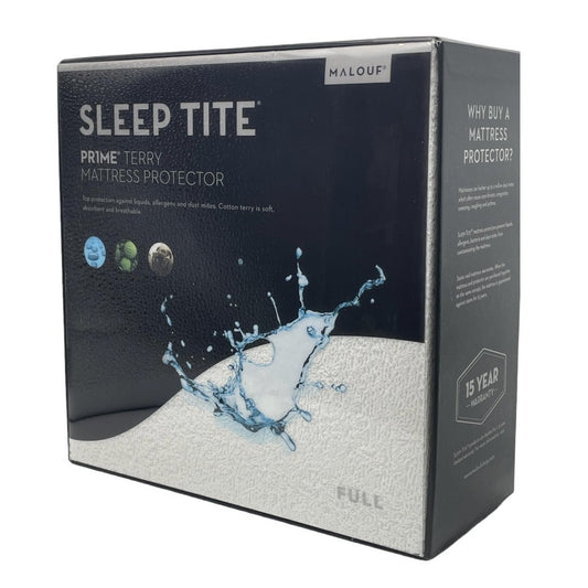 Sleep Tite Prime Smooth Mattress Protector, Full Size, 75"L x 54"W, 100% Liquid Proof