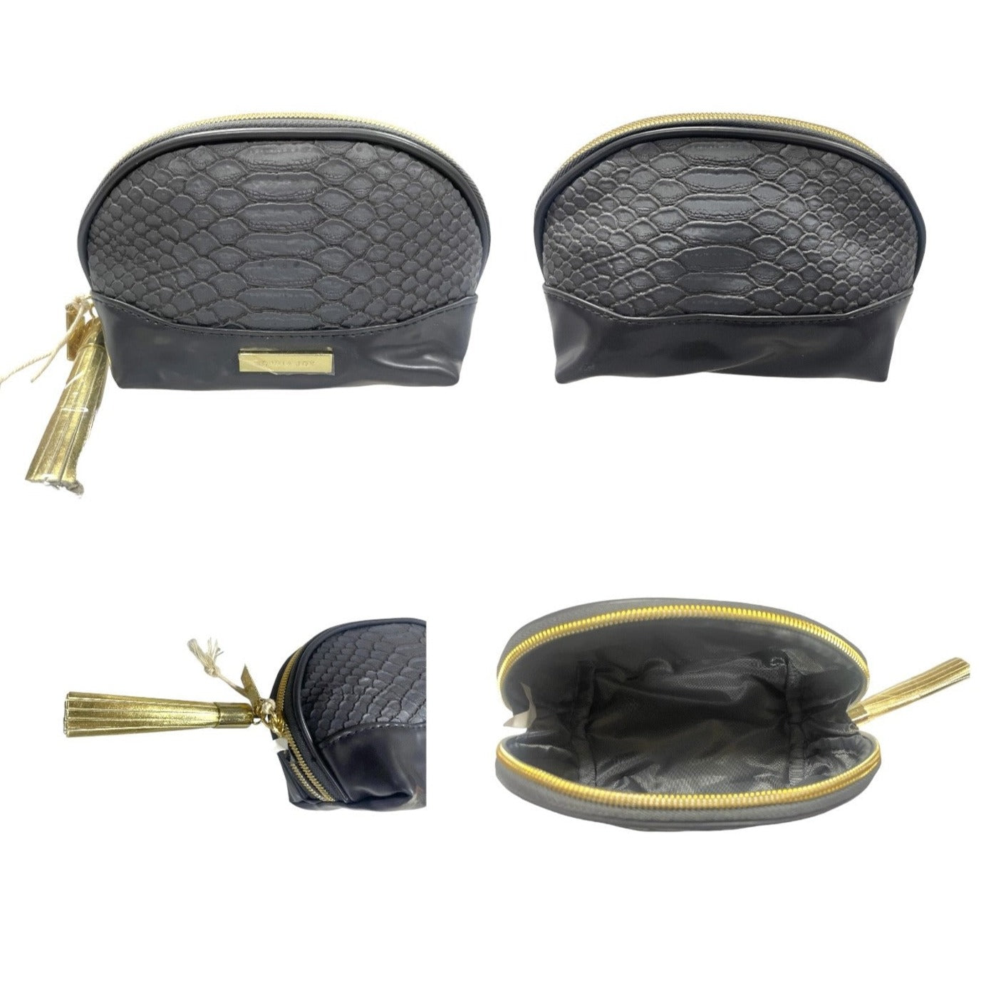 Sophia Joy Makeup Bag Set, 3 Pieces, Makeup Valet, Round Clutch & Purse Kit