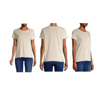 Overstock Apparel - Gray by Grayson Social Women's Graphic Crewneck T-Shirt, Raw Edge Finish, Sizes XS, S, L - 18 Units