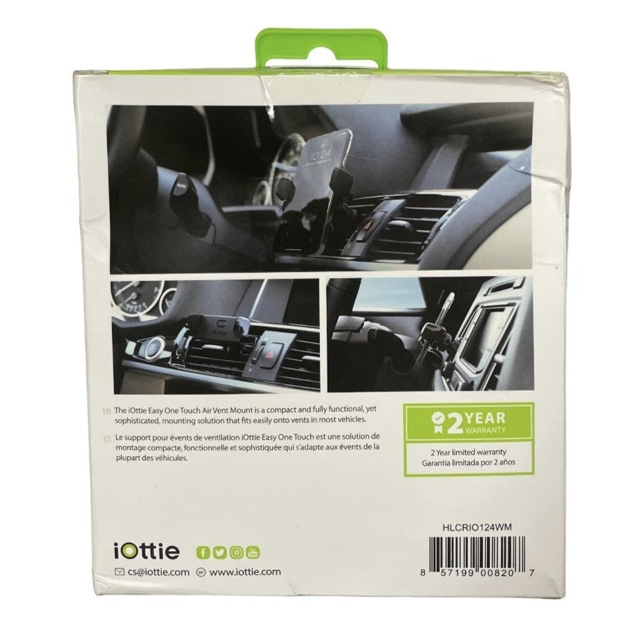 iOttie Easy One Touch Mini Air Vent Car Mount And Universal Phone Holder, Black, Plastic