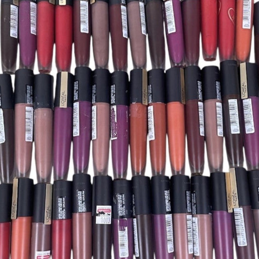 Salvage Makeup L'Oreal Rouge Signature Matte Lip Stain, Assorted Shades - 60 Units, cosmetics liquidation wholesale overstock surplus