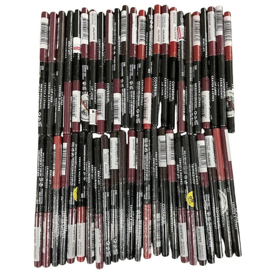 Shelf Pull Makeup - COVERGIRL Exhibitionist Lip Liner, Assorted Shades - 48 PCs Lot cosmetic liquidation wholesale closeout overstock inventory for ecommerce ebay amazon stock flea market boutique