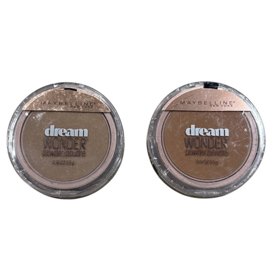 Shelf Pull Makeup - Maybelline Dream Wonder Compact Face Powder, 90 Caramel & 95 Coconut - 44 PCs Lot cosmetics liquidation wholesale surplus inventory for ebay amazon ecommerce boutiques flea market garage sale makeup resellers