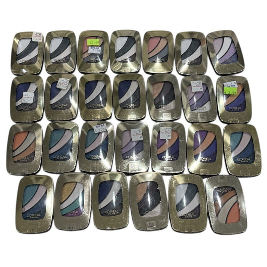 Shelf Pull Makeup - L'Oréal Paris Colour Riche Eyeshadow, Assorted Shades - 27 PCs Lot cosmetics liquidation inventort
