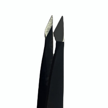 Beauty 360 2-In-1 Precision Stainless Steel Tweezers, Slant & Point Tips Liquidation discount store deal of the day black friday stocking filler