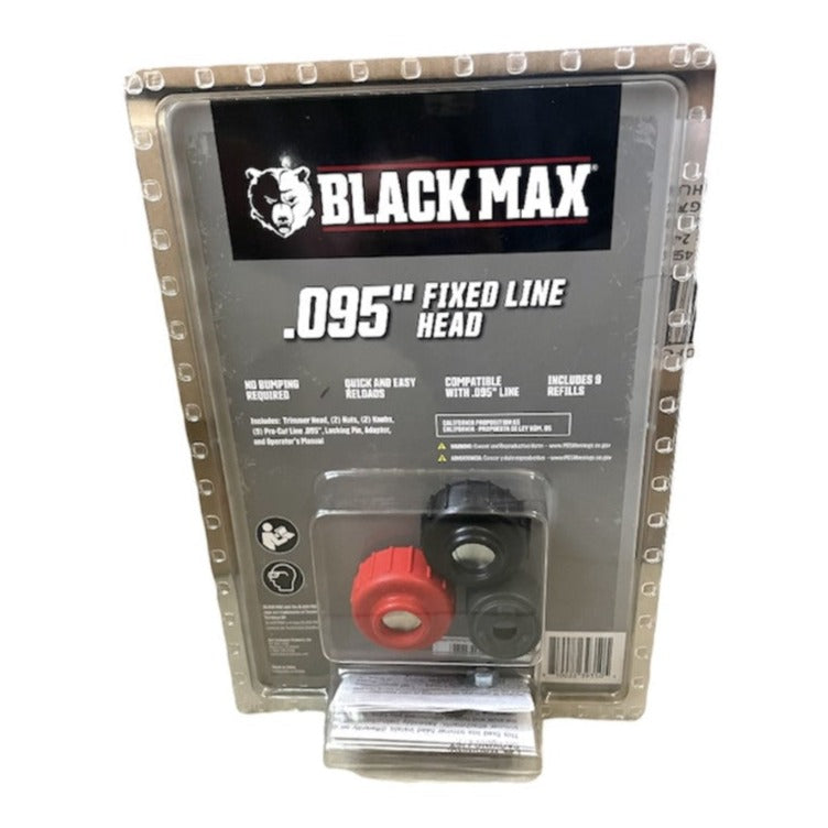 Black Max .095 In Fixed Line Trimmer Head With 9 Line Refills