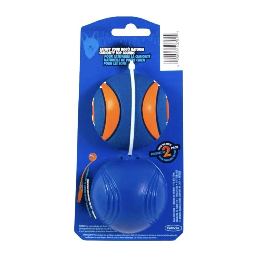 Chuckit Sonic Balls Dog Toy, Medium - 2 PACK