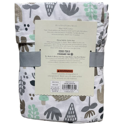 Cloud Island Fitted Crib Sheet Woodland, 100% Cotton, One Sheet nursery, baby, bedding, closeout liquidation overstock bargain deals