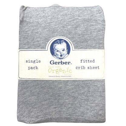 Gerber Baby Fitted Crib Sheet, Made With Organic Cotton