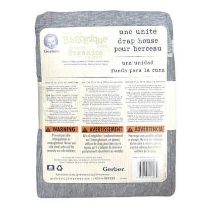Gerber Baby Fitted Crib Sheet, Made With Organic Cotton